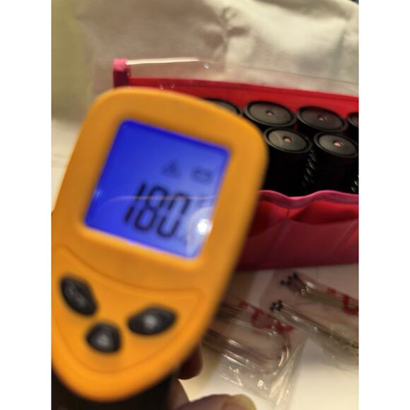 Revlon Travel Tourmaline Ionic Hair Hot Rollers Curlers Pink Storage Pouch EUC - Picture 8 of 10